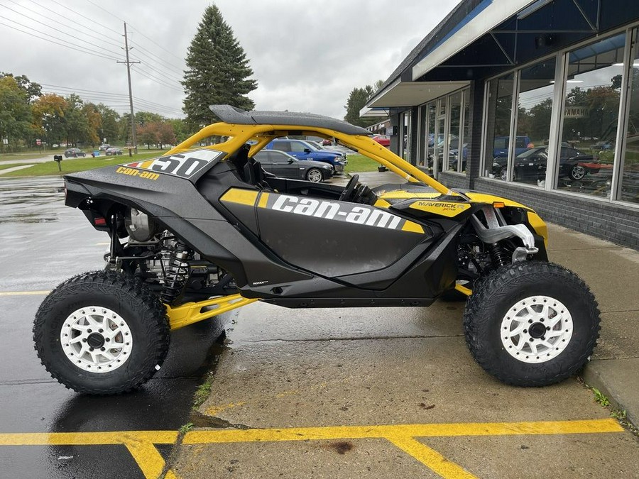 2024 Can-Am® Maverick R X RS with Smart-Shox Carbon Black & Neo Yellow