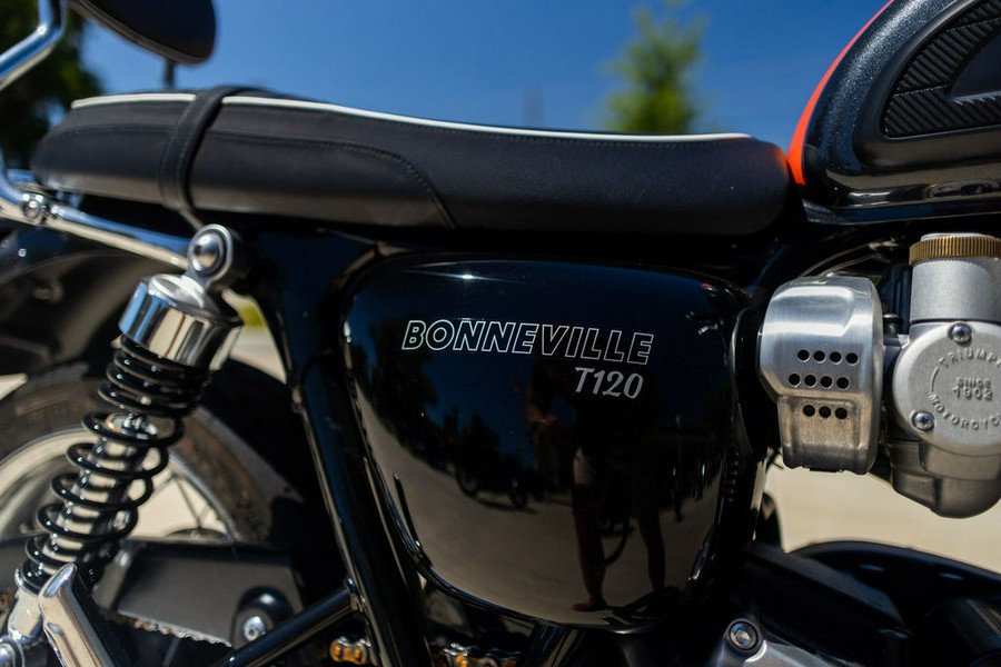 2020 Triumph Bonneville T120 Storm Grey/Baja Orange