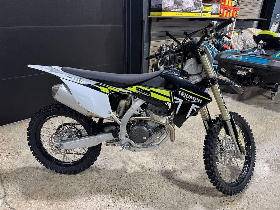 2025 Triumph TF 250-X Jet Black/Pure White