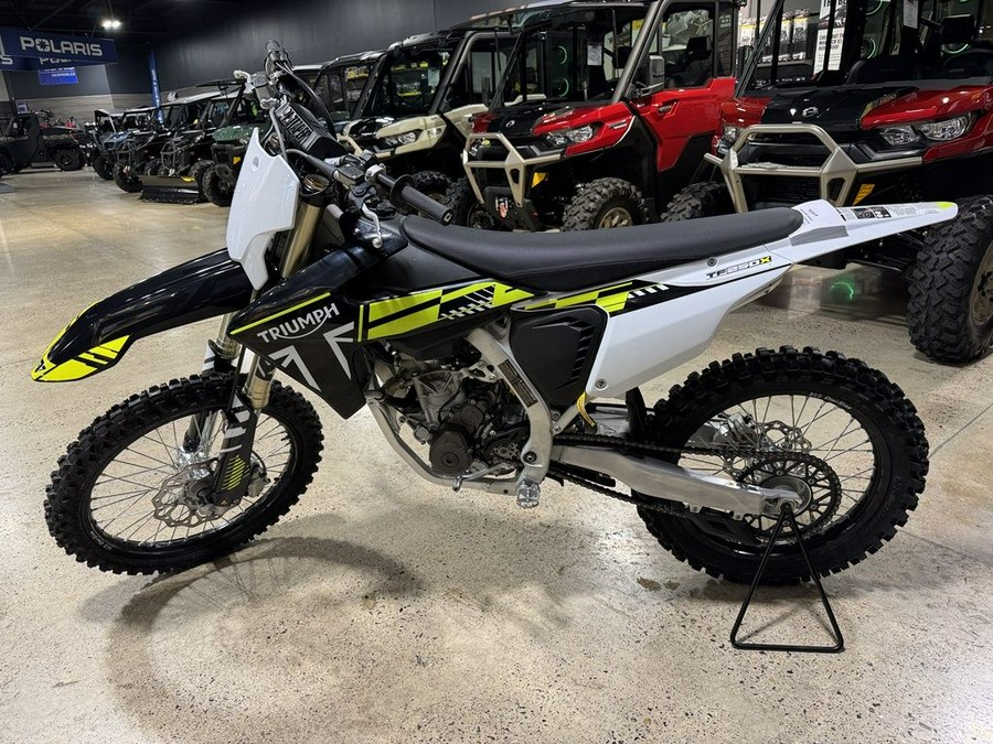 2025 Triumph TF 250-X Jet Black/Pure White
