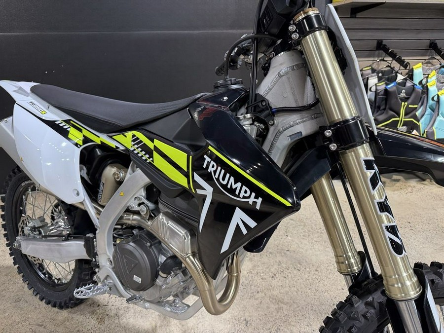2025 Triumph TF 250-X Jet Black/Pure White