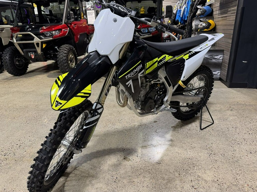 2025 Triumph TF 250-X Jet Black/Pure White