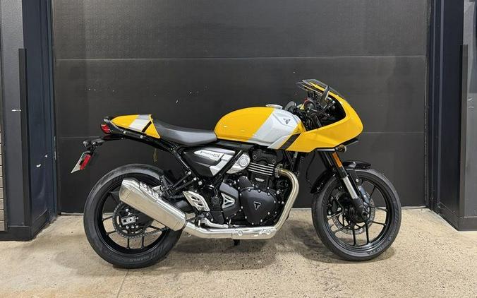2026 Triumph Thruxton 400 Metallic Racing Yellow / Aluminium Silver