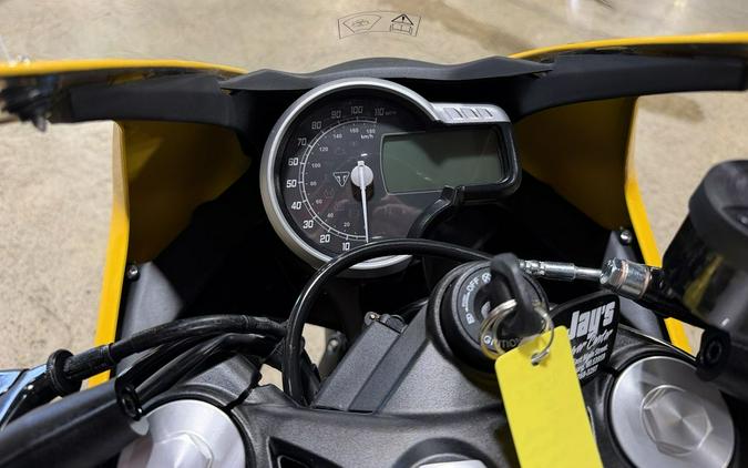 2026 Triumph Thruxton 400 Metallic Racing Yellow / Aluminium Silver