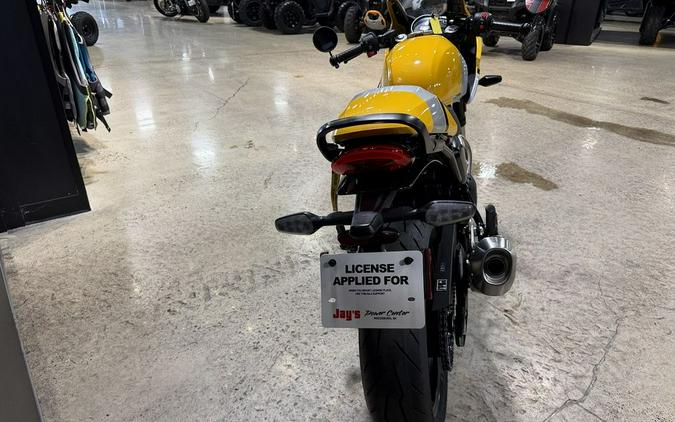2026 Triumph Thruxton 400 Metallic Racing Yellow / Aluminium Silver