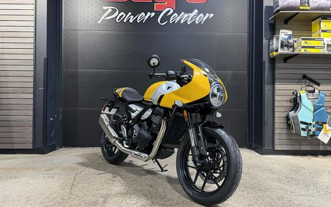 2026 Triumph Thruxton 400 Metallic Racing Yellow / Aluminium Silver