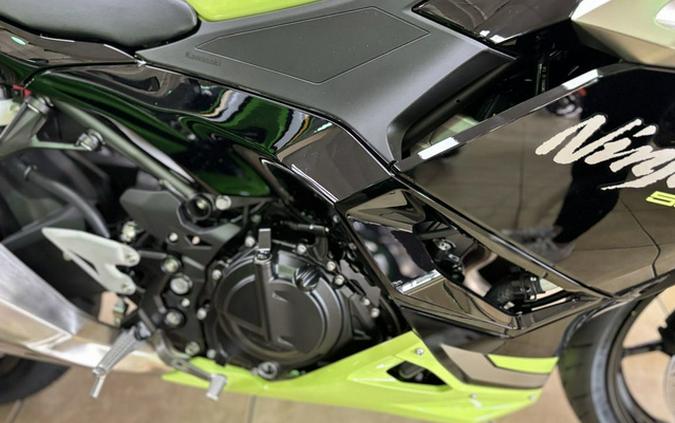 2026 Kawasaki Ninja 500 ABS Metallic Yellowish GreenEbony