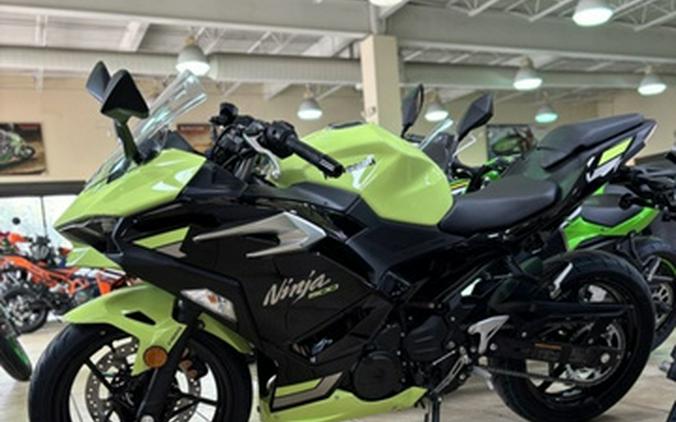 2026 Kawasaki Ninja 500 ABS Metallic Yellowish GreenEbony
