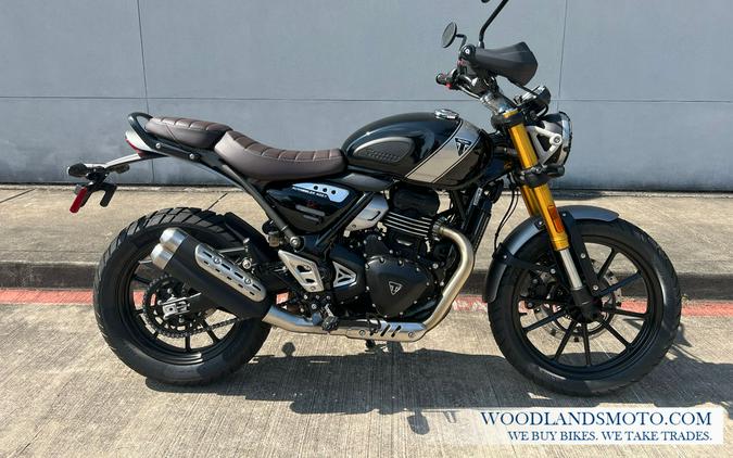 2024 Triumph Scrambler 400 X Phantom Black / Silver Ice