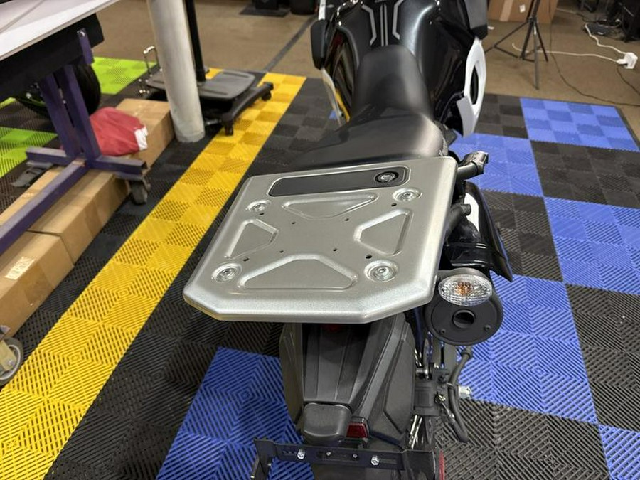 2025 Kawasaki KLR®650 S Pearl Crystal White/Metallic Carbon Gray