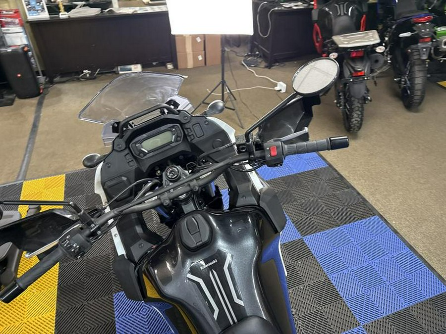 2025 Kawasaki KLR®650 S Pearl Crystal White/Metallic Carbon Gray