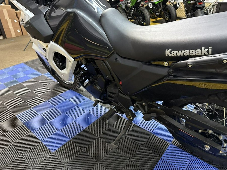 2025 Kawasaki KLR650 S Pearl Crystal White/Metallic Carbon Gray Base