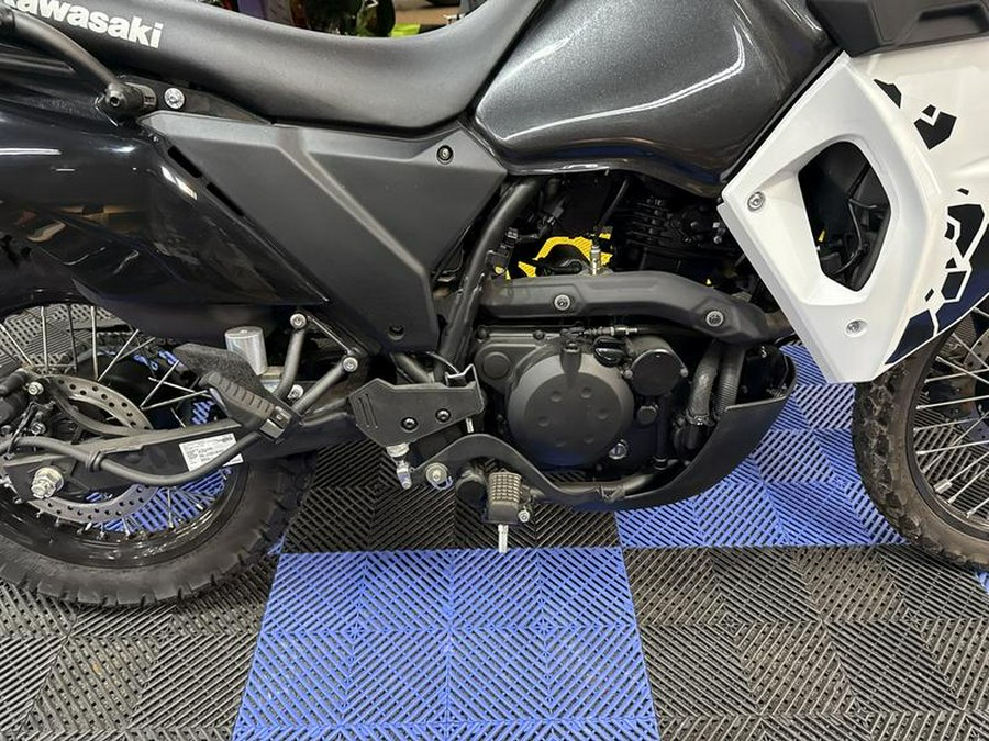 2025 Kawasaki KLR®650 S Pearl Crystal White/Metallic Carbon Gray