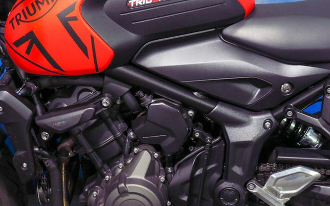 2023 Triumph Trident 660 Matte Baja Orange / Matte Storm Grey