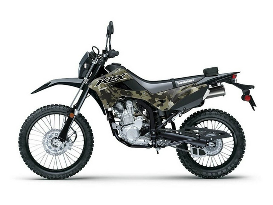 2026 Kawasaki KLX300 Cypher Camo Beige