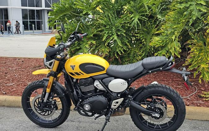 2026 Triumph Scrambler 400 XC Racing Yellow