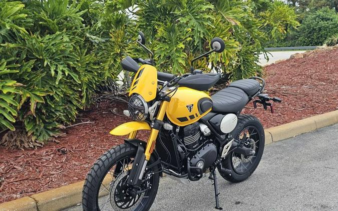 2026 Triumph Scrambler 400 XC Racing Yellow