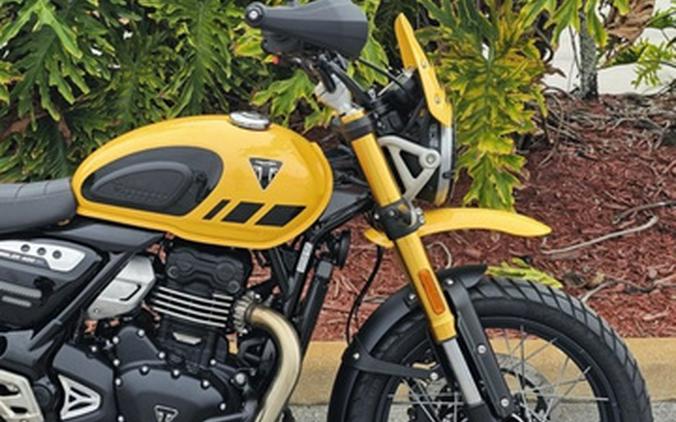 2026 Triumph Scrambler 400 XC Racing Yellow