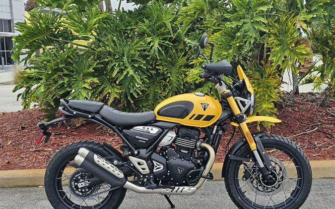 2026 Triumph Scrambler 400 XC Racing Yellow