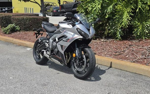 2026 TRIUMPH Daytona 660 Aluminium Silver / Sapphire Black