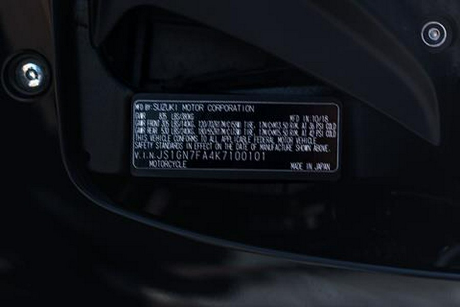 2019 Suzuki GSX-R600