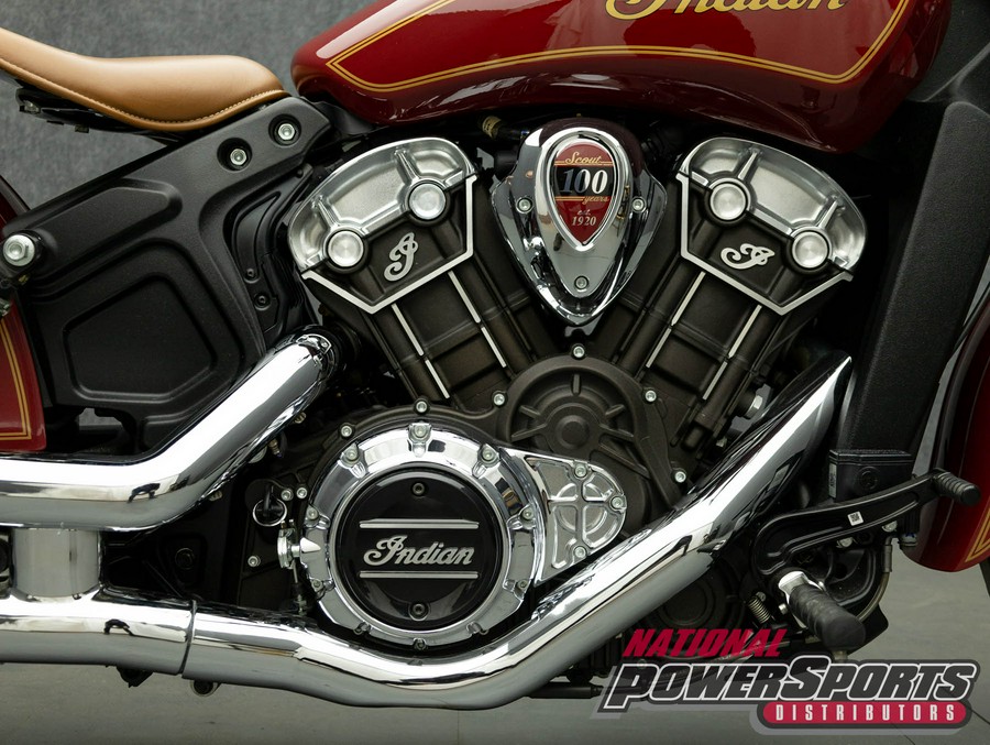 2020 INDIAN SCOUT 100TH ANNIVERSARY