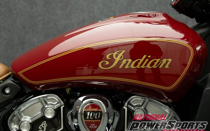 2020 INDIAN SCOUT 100TH ANNIVERSARY