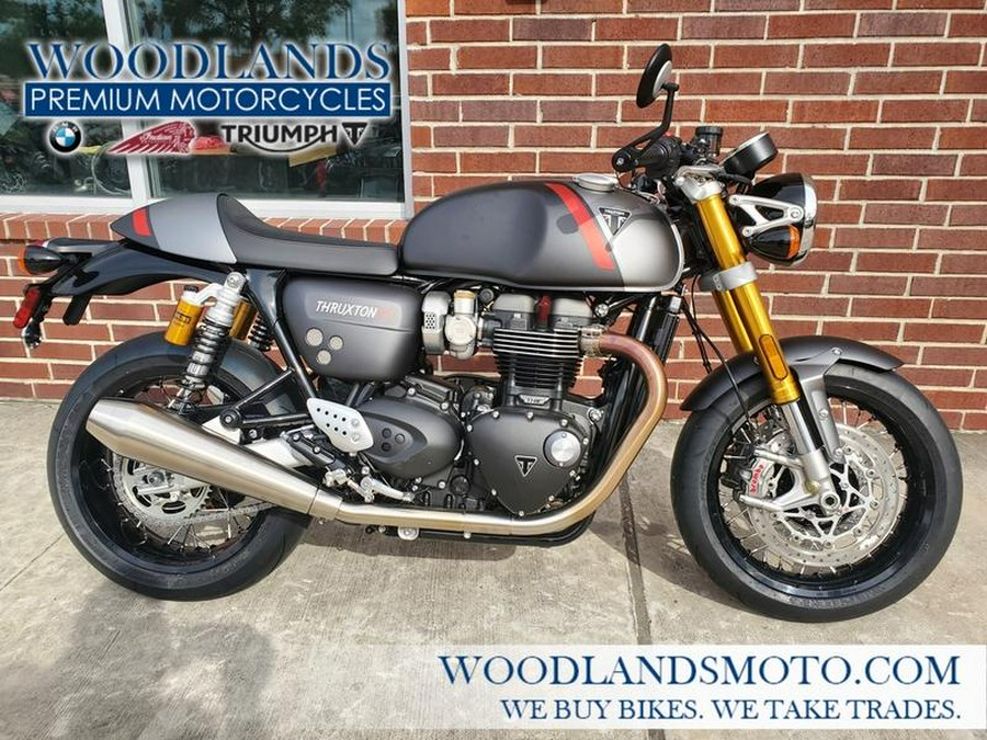 2020 Triumph Thruxton RS Matt Storm Grey and Silver Ice