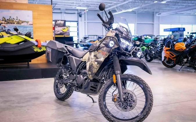 2026 Kawasaki KLR®650 Adventure ABS Cypher Camo Beige