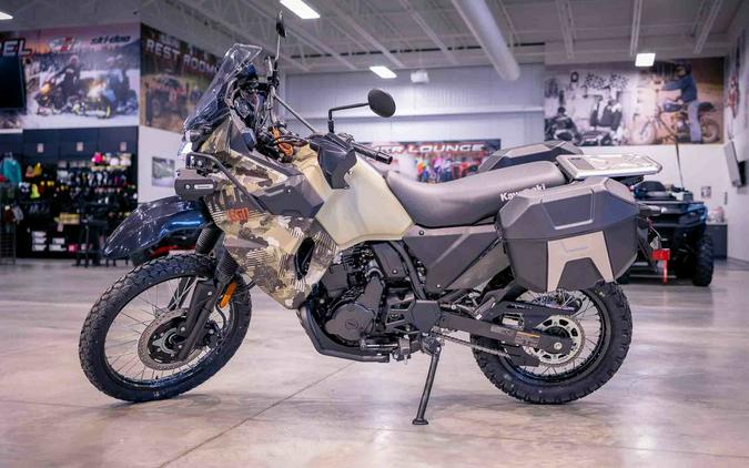 2026 Kawasaki KLR®650 Adventure ABS Cypher Camo Beige