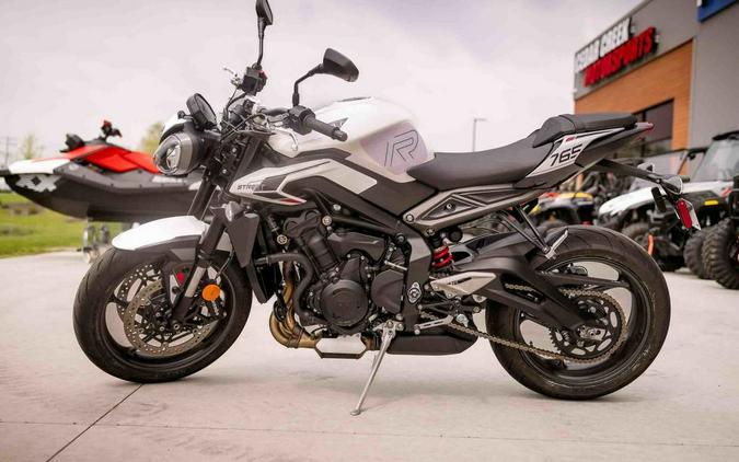 2024 Triumph Street Triple 765 R Crystal White