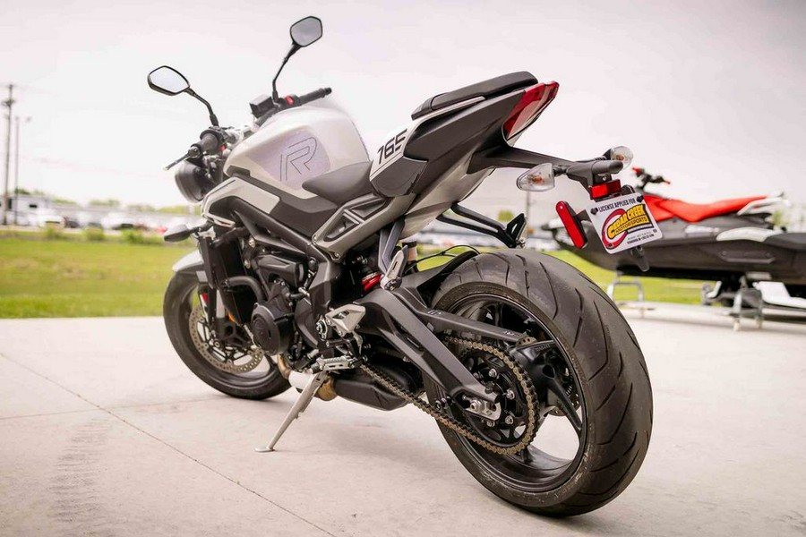 2024 Triumph Street Triple 765 R Crystal White