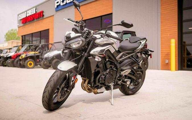 2024 Triumph Street Triple 765 R Crystal White