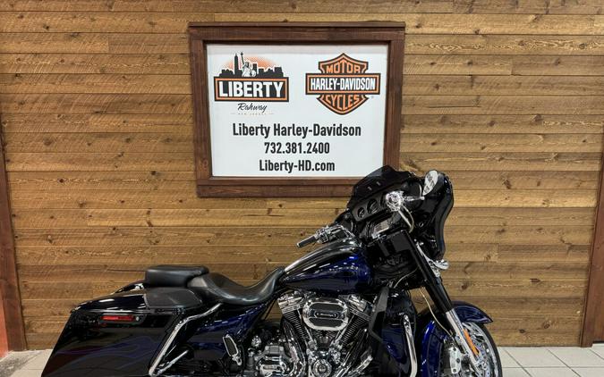 2016 Harley-Davidson® CVO™ Street Glide® Black Licorice with Midnight Cobalt Flames FLHXSE