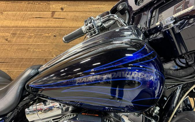 2016 Harley-Davidson® CVO™ Street Glide® Black Licorice with Midnight Cobalt Flames FLHXSE
