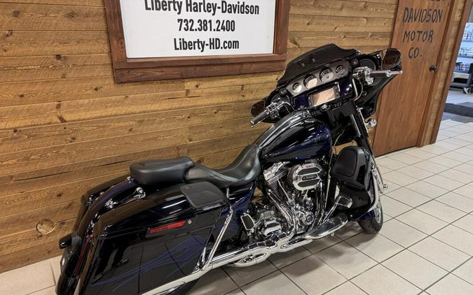 2016 Harley-Davidson® CVO™ Street Glide® Black Licorice with Midnight Cobalt Flames FLHXSE