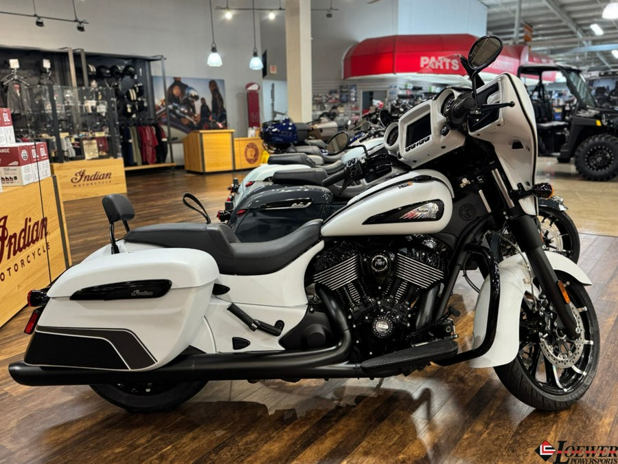 2024 Indian Motorcycle® Chieftain® Dark Horse® Ghost White Metallic Smoke