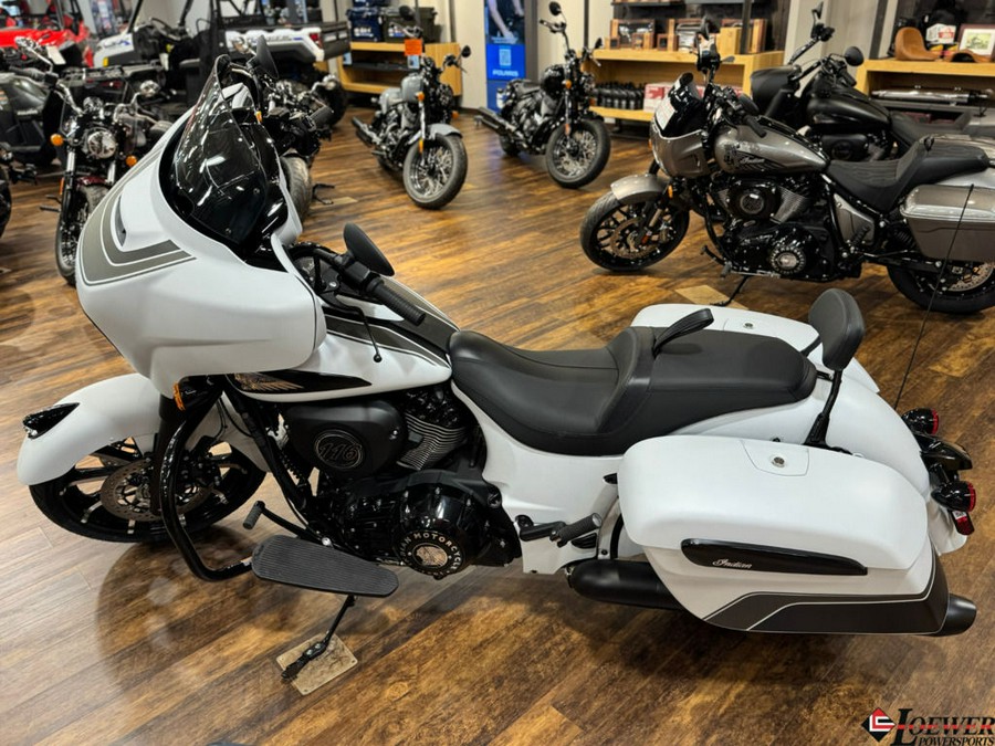 2024 Indian Motorcycle® Chieftain® Dark Horse® Ghost White Metallic Smoke