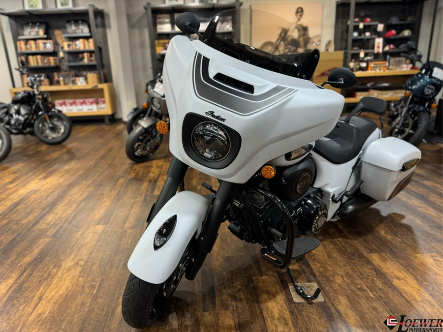 2024 Indian Motorcycle® Chieftain® Dark Horse® Ghost White Metallic Smoke
