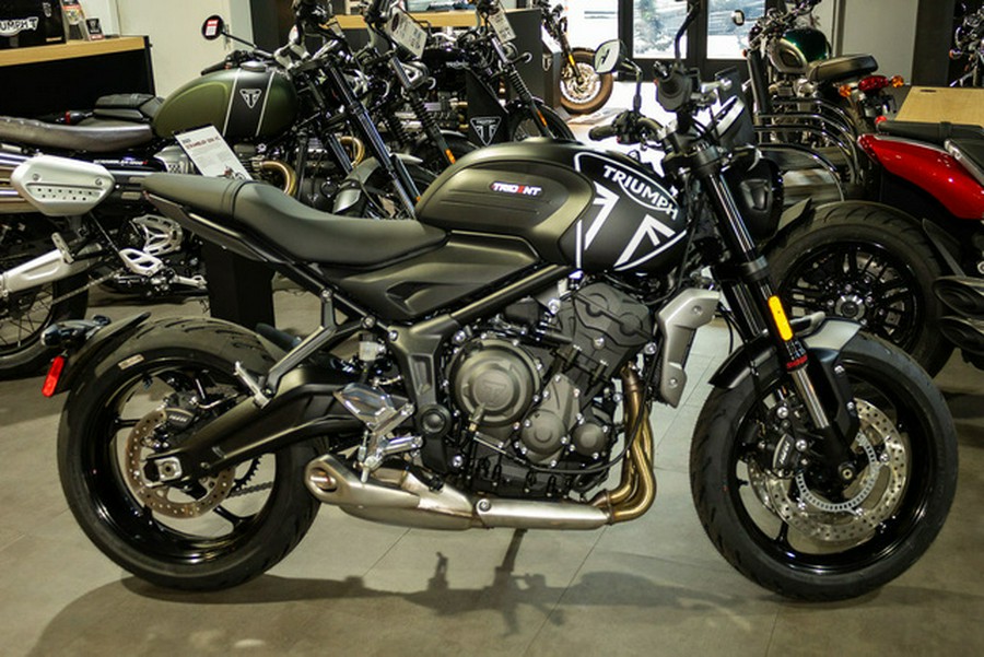 2023 Triumph Trident 660 Matte Jet Black / Matte Silver Ice 660 Matte Baja Orange Matte Storm Grey