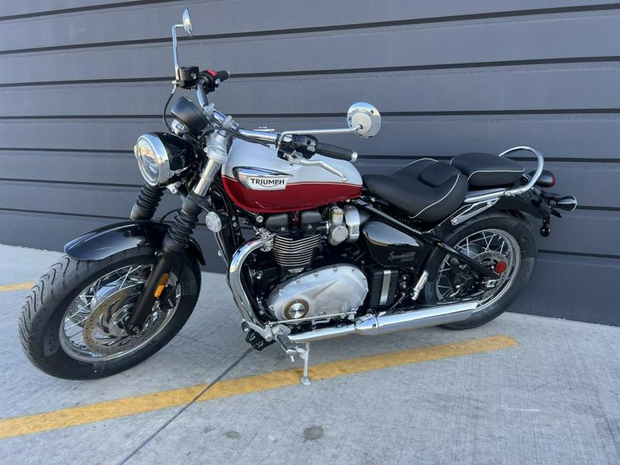 2025 Triumph Bonneville Speedmaster Snowdonia / Cranberry Red