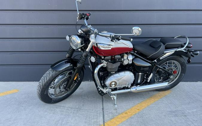 2025 Triumph Bonneville Speedmaster Snowdonia / Cranberry Red
