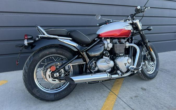 2025 Triumph Bonneville Speedmaster Snowdonia / Cranberry Red