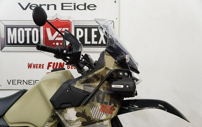 2026 Kawasaki KLR650 Adventure ABS Cypher Camo Beige