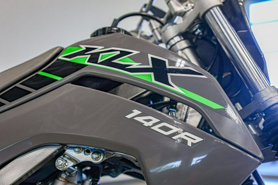 New 2025 KAWASAKI KLX 140R BATTLE GRAY