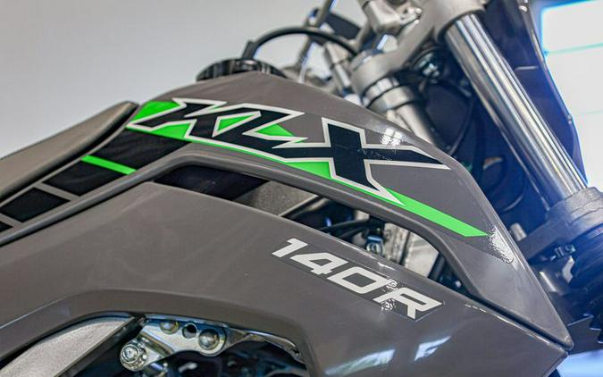 New 2025 KAWASAKI KLX 140R BATTLE GRAY