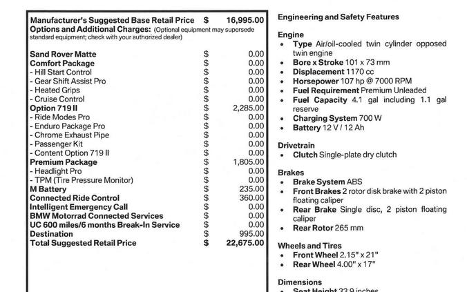 New 2026 BMW R12GS