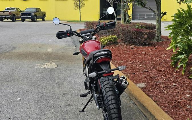 2025 Triumph Scrambler 400 X Carnival Red / Phantom Black Base