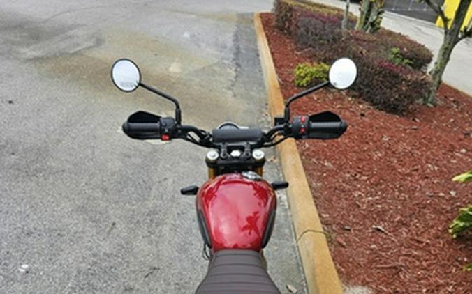 2025 Triumph Scrambler 400 X Carnival Red / Phantom Black Base