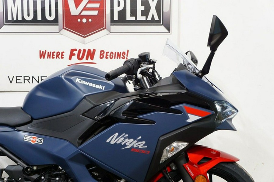 2026 Kawasaki Ninja 500 ABS Metallic Matte Twilight Blue
